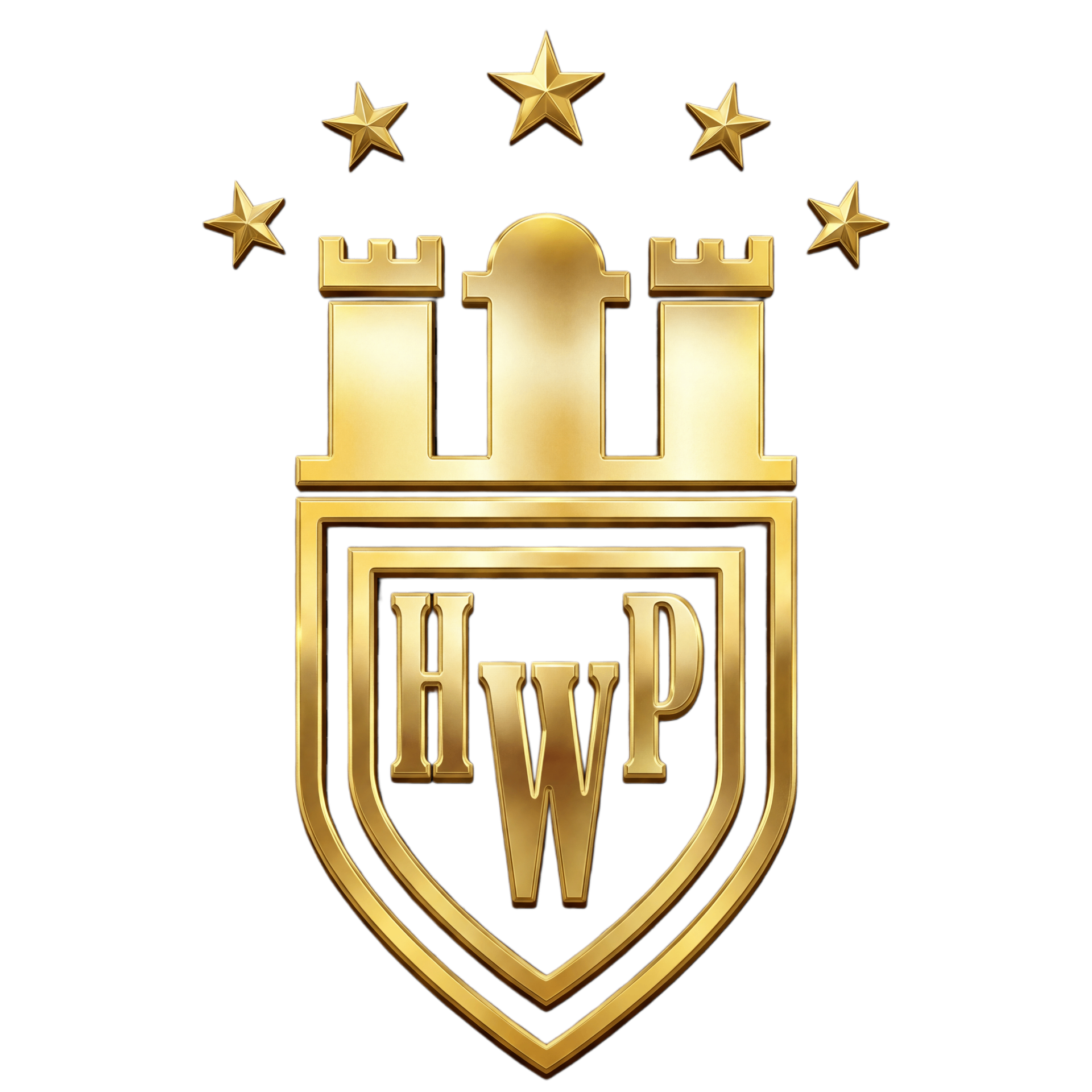 HWP Reinigung Hamburg - Professionelles Gebäudereinigung Logo mit Hamburger Wappen